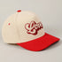 Love Glitter Bubble Letter Two-Tone Corduroy Cap